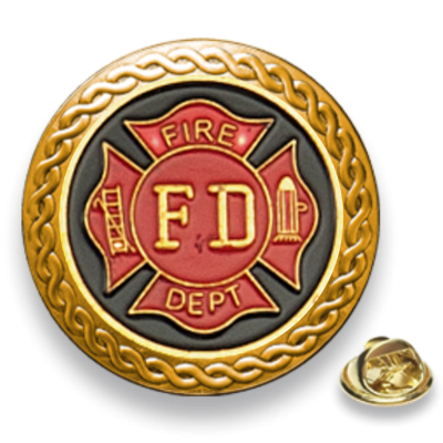 PIN COLOR ORO. FIRE DPT