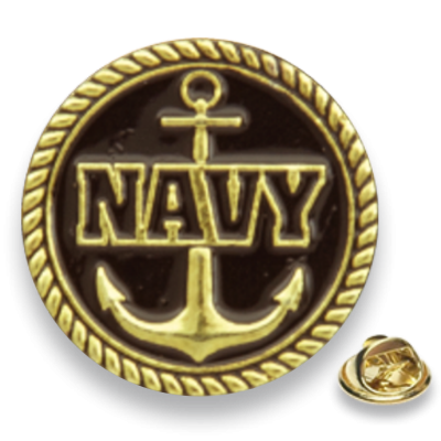 PIN COLOR ORO. NAVY