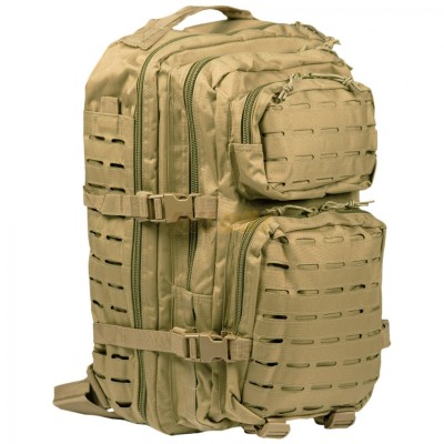 MOCHILA ASSAULT 42X20X25, 20 LITROS, SISTEMA LASER CUT, ACOLCHADA ARIDO