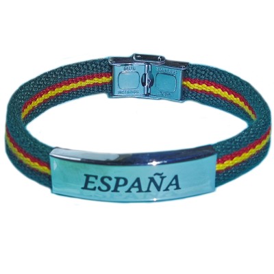PULSERA VERDE ACERO ESPAÑA