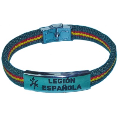 PULSERA VERDE ACERO LEGION...