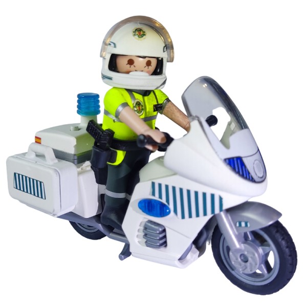 PLAYMOBIL GUARDIA CIVIL TRAFICO CON MOTO MUJER