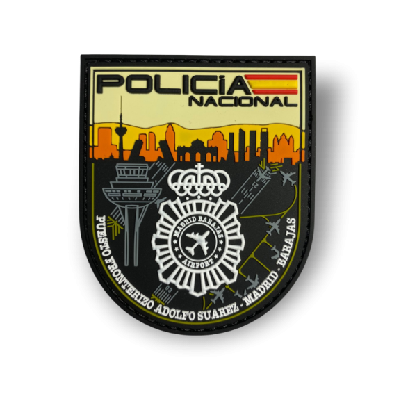 PARCHE DE GOMA POLICÍA NACIONAL - PUESTO FRONTERIZO ADOLFO SUÁREZ MADRID-BARAJAS