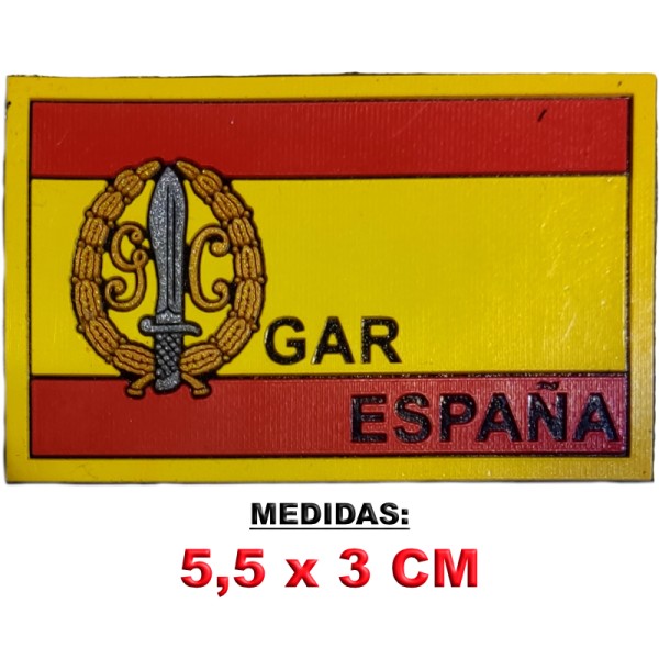 PARCHE PEQUEÑO BANDERA DE ESPAÑA GUARDIA CIVIL GAR