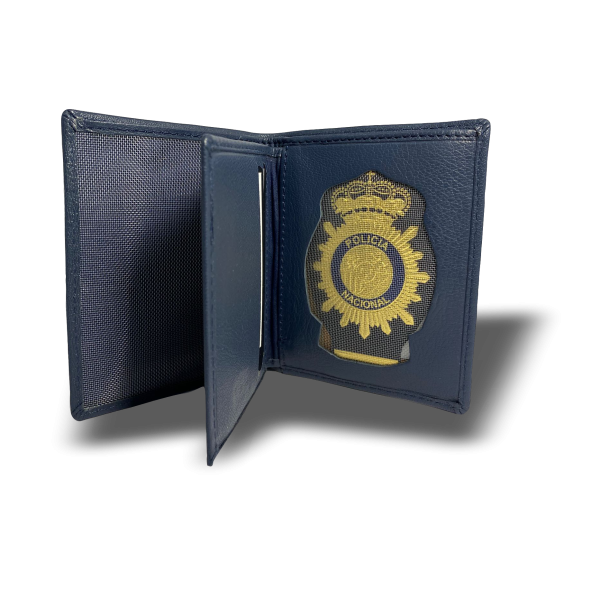 ¡¡OPORTUNIDAD!! CARTERA CON BILLETERO LIBRO POLICIA NACIONAL AZUL