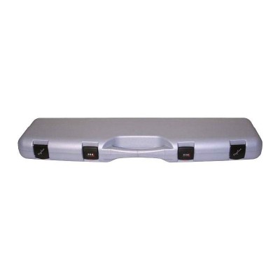 MALETÍN DE POLÍMERO INTERIOR FOAM CON 2 CLIPS + 2 COMBINACIONES (GRIS) (M)