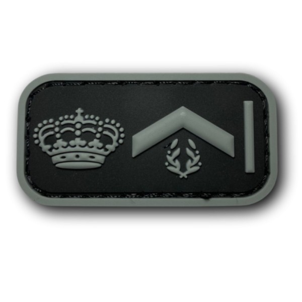 PARCHE DISTINTIVO GOMA 3D SUBINSPECTOR DE POLICÍA (BAJA VISIBILIDAD)