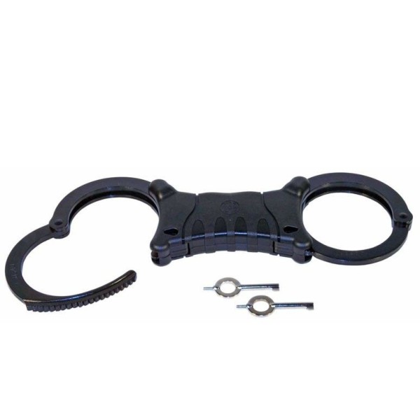 GRILLETE TCH PAVONADO RIGIDO SPEEDCUFF NEGRO DOBLE CERRADURA