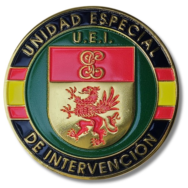 MONEDA DE COLECCION GUARDIA CIVIL DISTINTIVO UNIDAD ESPECIAL DE INTERVENCION (U.E.I.)
