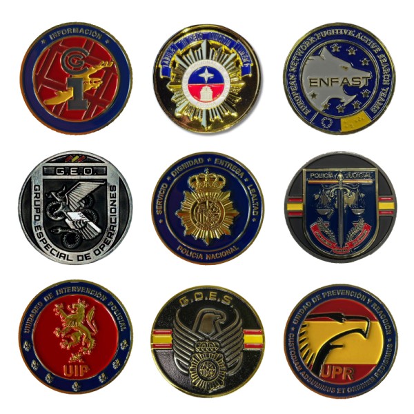 LOTE MONEDAS DE COLECCION POLICIA NACIONAL