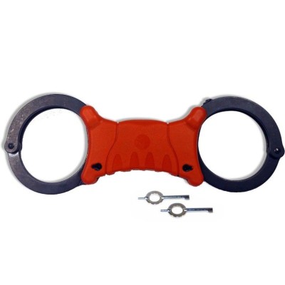 GRILLETE TCH PAVONADO RIGIDO SPEEDCUFF ROJO DOBLE CERRADURA