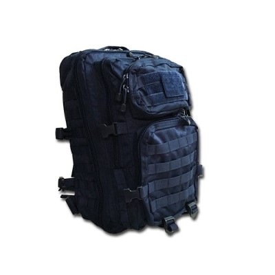 MOCHILA ASSAULT 42X20X25, 20 LITROS, SISTEMA MOLLE, CON VELCRO, ACOLCHADA NEGRO