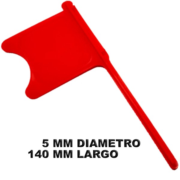 VARILLA 140MM / BANDERA ARMA SEGURA PARA RECAMARA CAL. 9MM
