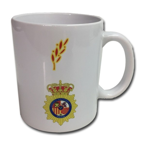 TAZA ESCUDO POLICIA NACIONAL - ALUMNO PRACTICAS