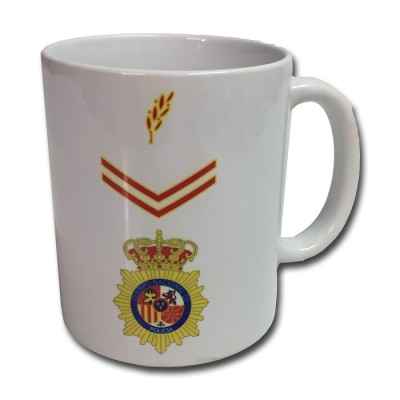 TAZA PERSONALIZADA ESCUDO POLICIA NACIONAL ALUMNO PRACTICAS