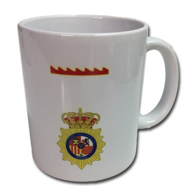 TAZA PERSONALIZADA ESCUDO POLICIA NACIONAL ALUMNO PRACTICAS