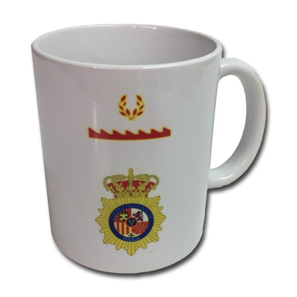 TAZA ESCUDO POLICIA NACIONAL - INSPECTOR ALUMNO 2º EJECUTIVA