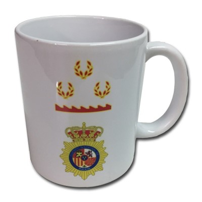 TAZA PERSONALIZADA ESCUDO POLICIA NACIONAL ALUMNO PRACTICAS