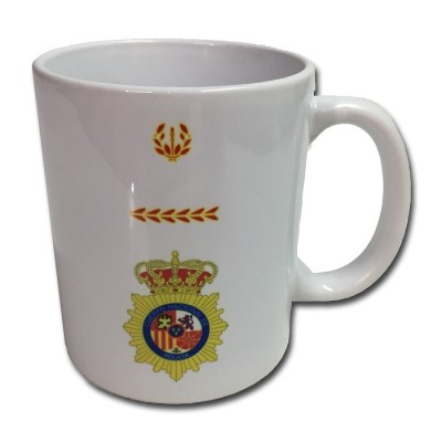 TAZA PERSONALIZADA ESCUDO POLICIA NACIONAL ALUMNO PRACTICAS