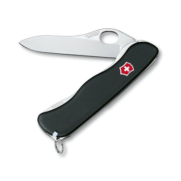 NAVAJA SUIZA VICTORINOX MULTIUSOS SENTINEL NEGRA APERTURA CON 1 MANO
