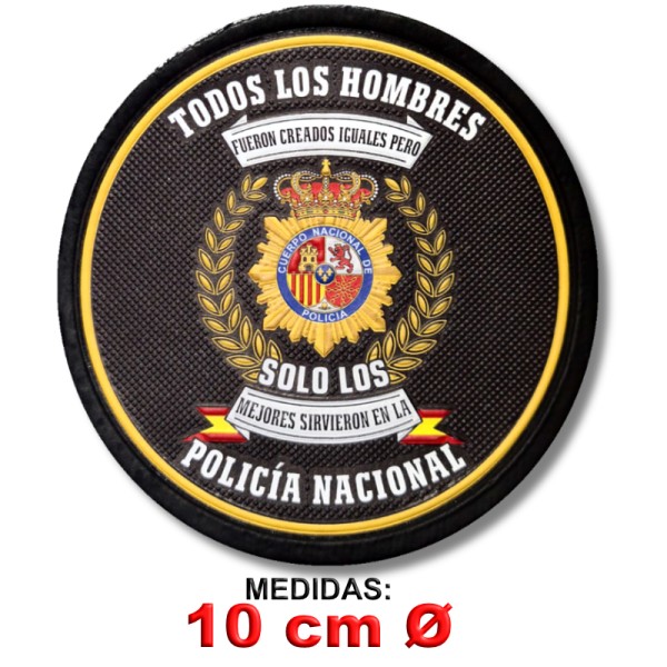 PARCHE PVC RELIEVE POLICIA NACIONAL "SOLO LOS MEJORES"