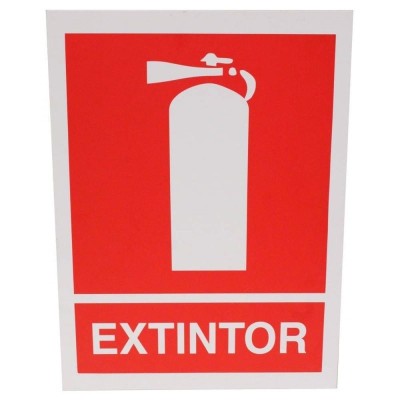 CARTEL DE SEÑALIZACIÓN DE EXTINTOR DE INCENDIOS DE 30X40CM