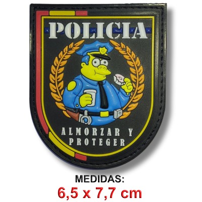 PARCHE DE PVC 3D POLICÍA...
