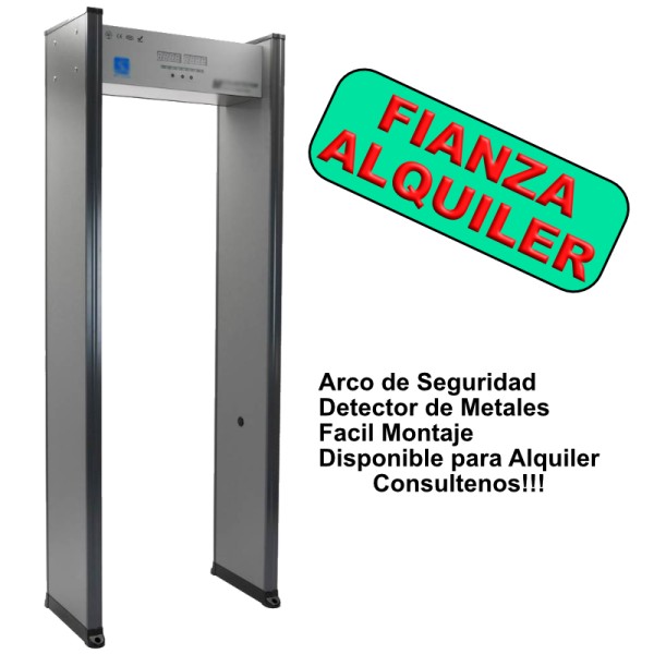 ALQUILER DE ARCO DE SEGURIDAD DE DETECTOR DE METALES
