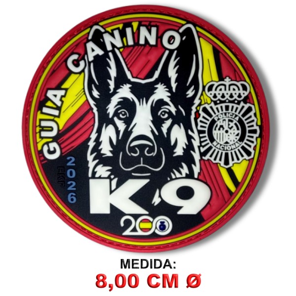 PARCHE GOMA POLICIA NACIONAL – GUIA CANINO K9