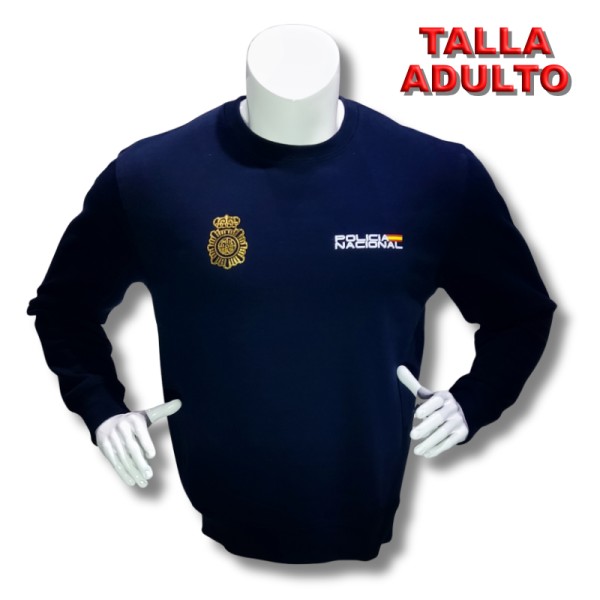 SUDADERA CHANDAL ADULTO POLICIA NACIONAL AZUL MARINO