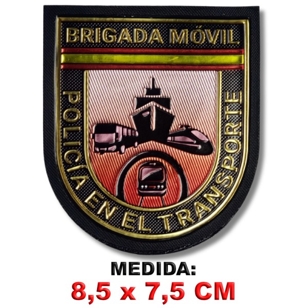 PARCHE DE BRAZO BRIGADA MOVIL – POLICIA EN EL TRANSPORTE – POLICIA NACIONAL