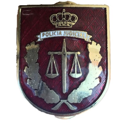 DISTINTIVO METALICO CURSO POLICIA JUDICIAL POLICIA NACIONAL