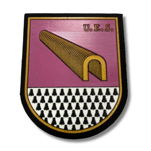 PARCHE PVC  OFICIAL UNIDAD ESPECIAL DE SUBSUELO Y PROTECCION AMBIENTAL DE POLICIA NACIONAL 7,3 x 8,5 cm. (BRAZO)