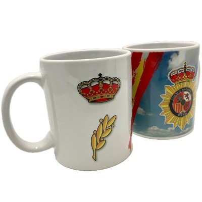 TAZA ESCUDO POLICIA NACIONAL ALUMNO PRACTICAS