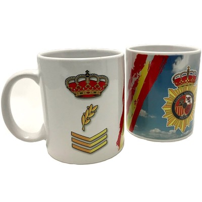 TAZA ESCUDO POLICIA NACIONAL OFICIAL