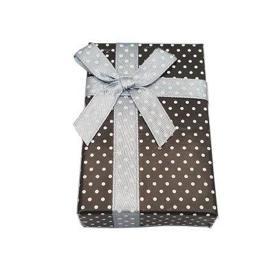 ESTUCHE NEGRO CON LAZO 8 X 5,5 X 2,5 CM