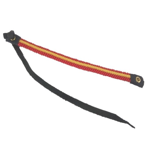 PULSERA DE CUERO E HILO TRENZADO COLORES BANDERA ESPAÑA
