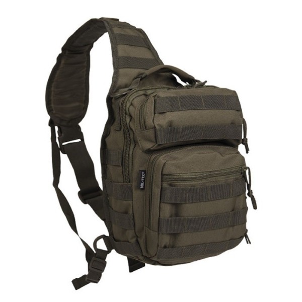 BANDOLERA MOCHILA 10 LITROS ASSAULT TACTICAL 1 ASA VERDE