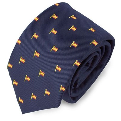  CORBATA BANDERA MASTIL ESPAÑA AZUL MARINO