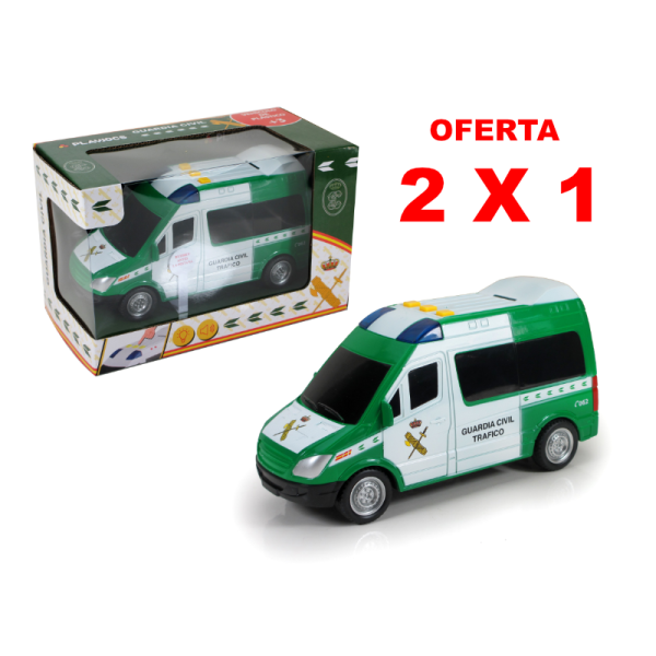 FURGONETA COCHE GUARDIA CIVIL CON LUZ Y SONIDO SIRENA