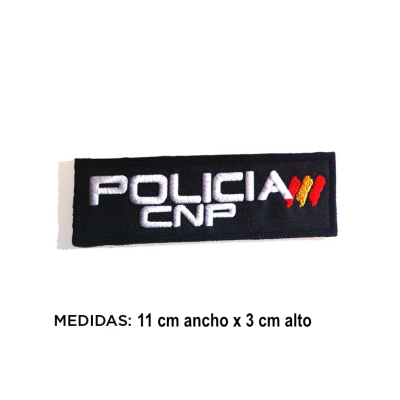 ROTULO BORDADO 11 X 3 CMS - POLICIA CNP