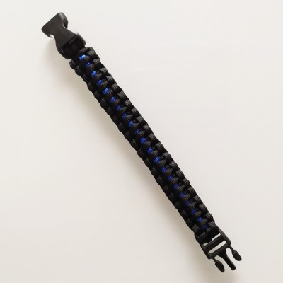 PULSERA PARACORD POLICIA LINEA AZUL