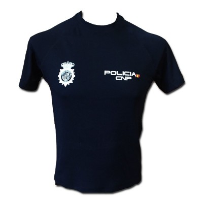 CAMISETA TECNICA POLICIA NACIONAL COLOR AZUL MARINO ADULTO