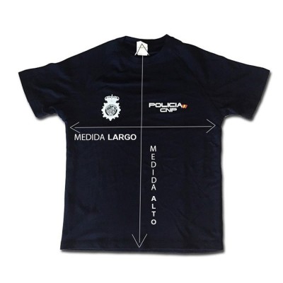 CAMISETA TECNICA POLICIA NACIONAL COLOR AZUL MARINO ADULTO