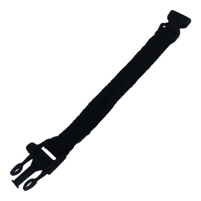 PULSERA PARACORD NEGRA CON...