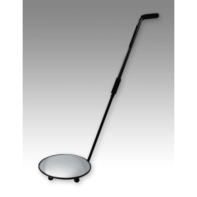 ESPEJO RUEDAS CONVEXO BUSCA-BOMBAS 30 CMS, MASTIL DE 107 A 130 CMS