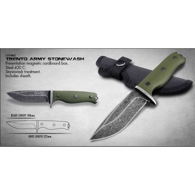 CUCHILLO TRENTO ARMY STONEWASH
